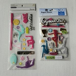 GYMNASTICS THEME  VARIETY  OF  STICKERS